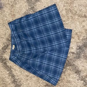 Plaid blue Pacsun skirt
